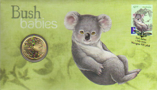 2011 Australia $1 PNC (Bush Babies-Koala) K000083